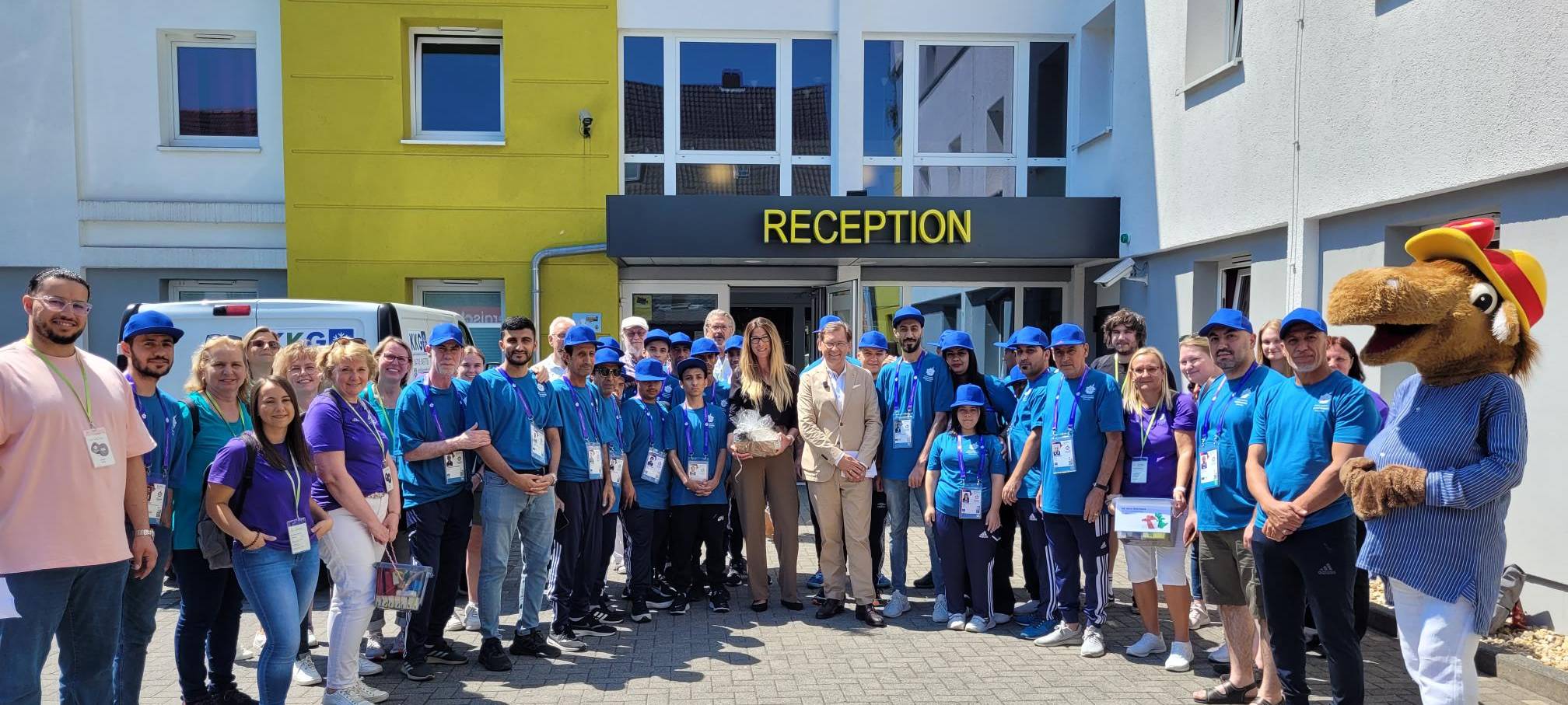 Gut 40 Sportler aus dem Irak sind vor den Special Olympics zu Gast in Herne.