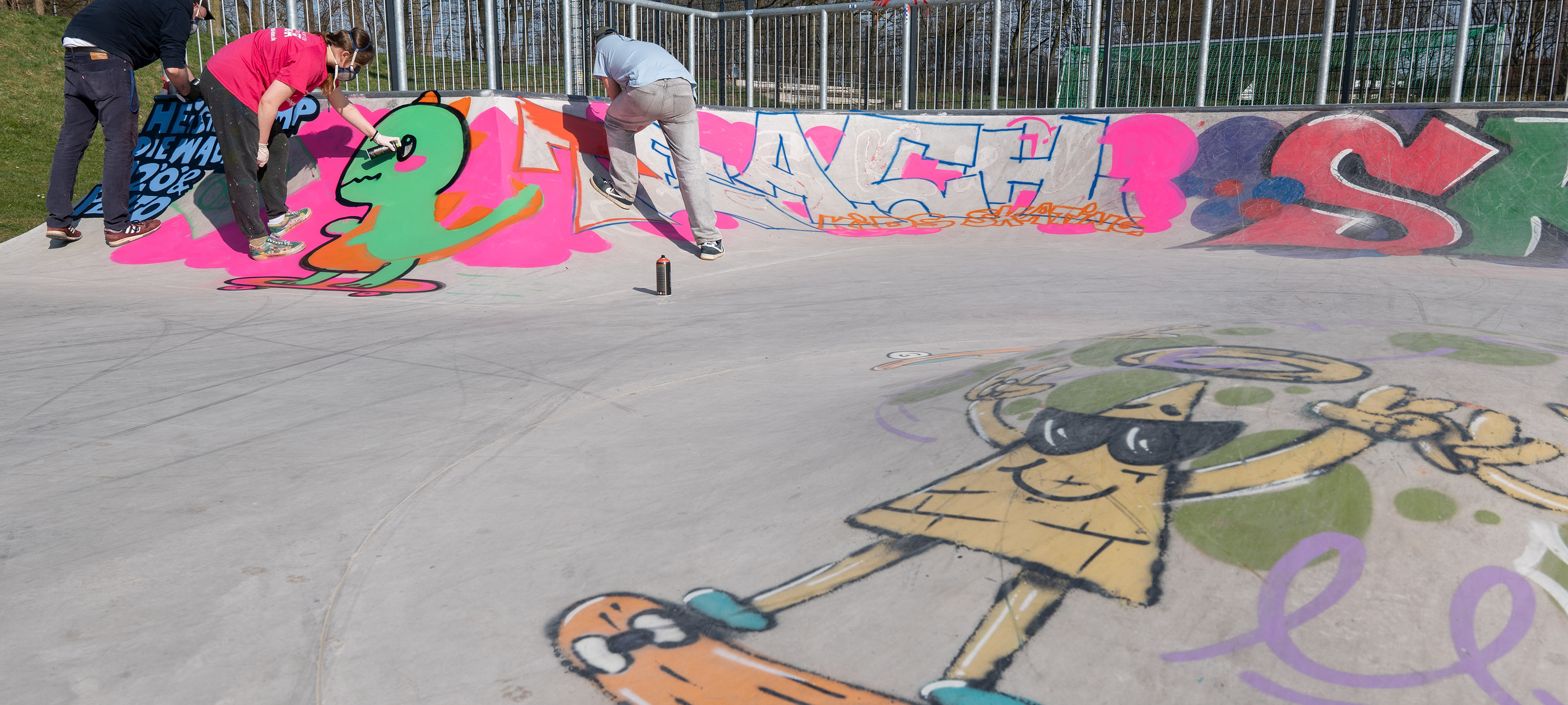 Schmierereien  im Skatepark sind weg
